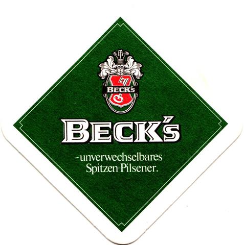 bremen hb-hb becks raute 2-3a (180-unverwechselbares spitzen pilsener)